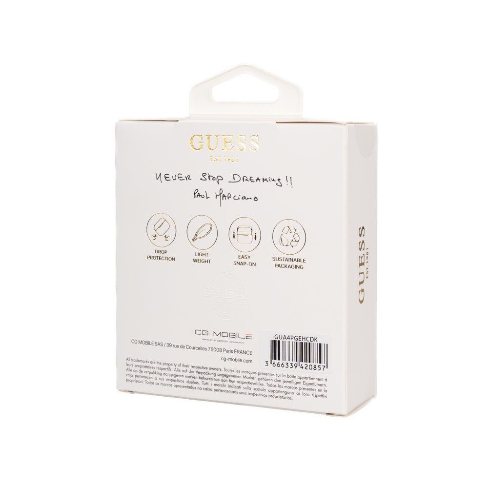 Guess Airpods 4 Orjinal Lisanslı Glitter Elmas Kalp Süs Zincirli Kılıf Guess Airpods 4 Orjinal Lisanslı Glitter Elmas Kalp Süs Zincirli Kılıf